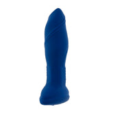 Sway With Me Navy Blue Vibrating Anal Plug With Spiral Texture Butt Plugs